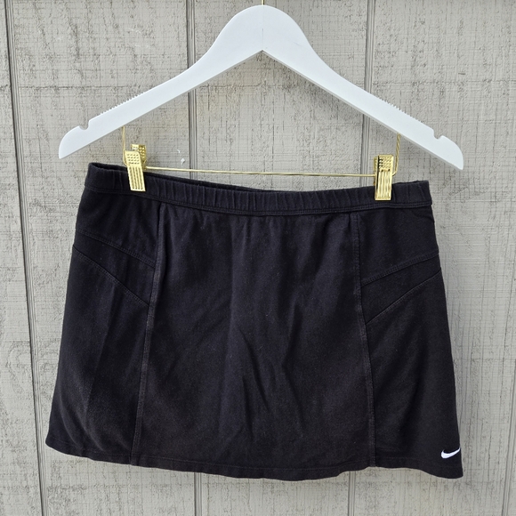 Nike Y2K Black Tennis Golf Cotton Mini Skort Medium - Picture 1 of 9